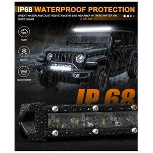 COPY - SLIM Led Light bar 20inch 90W Single Row Driving Light 6D Lamp Cup Off R…